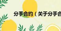 分手合約(關于分手合約的簡介)