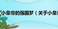 小皇帝的強國夢(關于小皇帝的強國夢簡介)