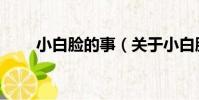小白臉的事(關于小白臉的事簡介)