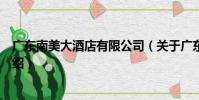 廣東南美大酒店有限公司(關于廣東南美大酒店有限公司介紹)
