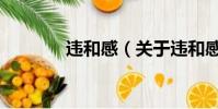 違和感(關于違和感的簡介)