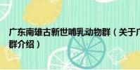 廣東南雄古新世哺乳動物群(關于廣東南雄古新世哺乳動物群介紹)
