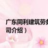 廣東同利建筑勞務有限公司（關于廣東同利建筑勞務有限公司介紹）