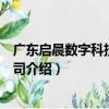 廣東啟晨數字科技有限公司（關于廣東啟晨數字科技有限公司介紹）
