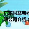 廣東同益電器有限公司（關于廣東同益電器有限公司介紹）