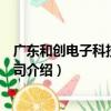 廣東和創電子科技有限公司（關于廣東和創電子科技有限公司介紹）