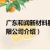 廣東和潤新材料股份有限公司（關于廣東和潤新材料股份有限公司介紹）