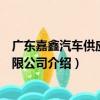 廣東嘉鑫汽車供應鏈有限公司（關于廣東嘉鑫汽車供應鏈有限公司介紹）