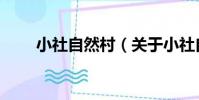 小社自然村(關于小社自然村簡介)