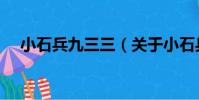 小石兵九三三(關于小石兵九三三簡介)