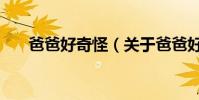 爸爸好奇怪(關于爸爸好奇怪的簡介)