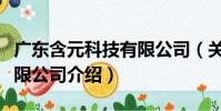 廣東含元科技有限公司(關于廣東含元科技有限公司介紹)