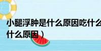 小腿浮腫是什么原因吃什么藥好(小腿浮腫是什么原因)