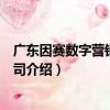 廣東因賽數字營銷有限公司（關于廣東因賽數字營銷有限公司介紹）