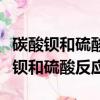 碳酸鋇和硫酸反應方程式加沉淀符號嗎（碳酸鋇和硫酸反應）