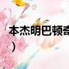 本杰明巴頓奇事（關于本杰明巴頓奇事的簡介）