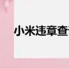 小米違章查詢（關于小米違章查詢簡介）