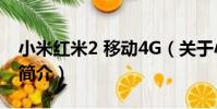 小米紅米2 移動4G(關于小米紅米2 移動4G簡介)
