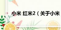 小米 紅米2(關于小米 紅米2簡介)