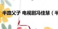 半路父子 電視劇馮佳慧(半路父子 電視劇)