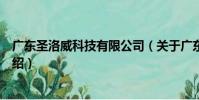 廣東圣洛威科技有限公司(關于廣東圣洛威科技有限公司介紹)