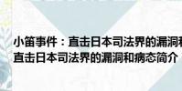 小笛事件:直擊日本司法界的漏洞和病態(關于小笛事件:直擊日本司法界的漏洞和病態簡介)