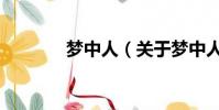 夢中人(關于夢中人的簡介)