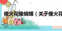 像火花像蝴蝶(關于像火花像蝴蝶的簡介)