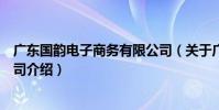 廣東國韻電子商務有限公司(關于廣東國韻電子商務有限公司介紹)