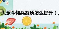 大樂斗傭兵資質怎么提升(大樂斗傭兵資質)