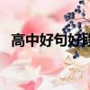 高中好句好段摘抄及感悟（高中好句好段）