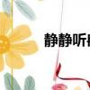 靜靜聽冉冉歌詞（靜靜聽 冉冉）