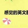 感覺的英文翻譯p開頭（感覺的英文翻譯）