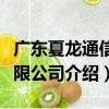 廣東夏龍通信有限公司（關于廣東夏龍通信有限公司介紹）