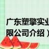 廣東塑擎實業有限公司（關于廣東塑擎實業有限公司介紹）