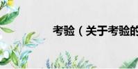 考驗(關于考驗的簡介)