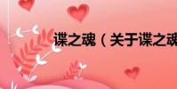 諜之魂(關于諜之魂的簡介)