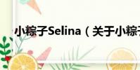 小粽子Selina(關于小粽子Selina簡介)