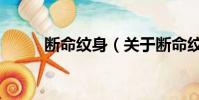 斷命紋身(關于斷命紋身的簡介)