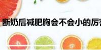斷奶后減肥胸會不會小的厲害(斷奶后減肥)