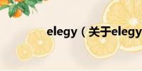 elegy(關于elegy的簡介)