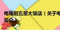 電視劇五星大飯店(關于電視劇五星大飯店的簡介)