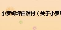 小羅綺坪自然村(關于小羅綺坪自然村簡介)
