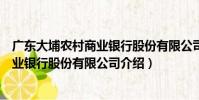 廣東大埔農村商業銀行股份有限公司(關于廣東大埔農村商業銀行股份有限公司介紹)