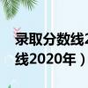 錄取分數線2020年什么時候公布（錄取分數線2020年）