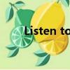 Listen to the rain kenny歌詞翻譯