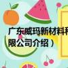 廣東威瑪新材料科技有限公司（關于廣東威瑪新材料科技有限公司介紹）