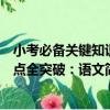 小考必備關鍵知識點全突破：語文（關于小考必備關鍵知識點全突破：語文簡介）