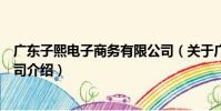 廣東子熙電子商務有限公司(關于廣東子熙電子商務有限公司介紹)