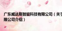 廣東威達斯智能科技有限公司(關于廣東威達斯智能科技有限公司介紹)
